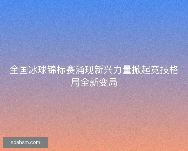 全国冰球锦标赛涌现新兴力量掀起竞技格局全新变局 全国冰球锦标赛涌现新兴力量掀起竞技格局全新变局